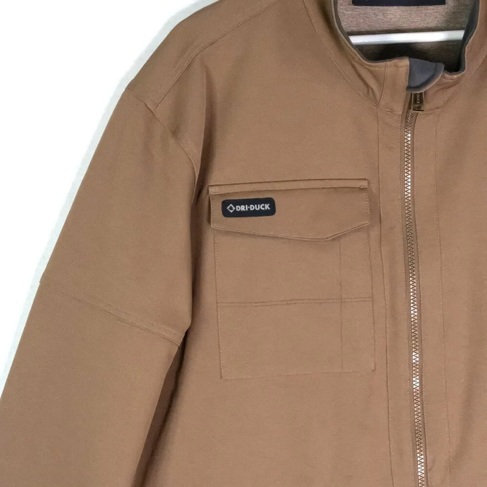 DRI DUCK Ace Woven Jacket Soft Stretch 5327 Field Khaki Brown Men's Size XL
